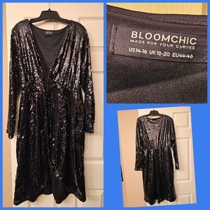 Black Sequin Dress